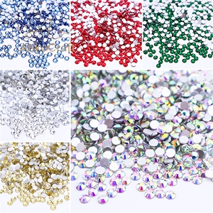 Strass non thermocollants en gros Ss6, Ss10, Ss16, Ss20, Ss30, Ss34, Ss40 en verre cristal, pierres à dos plat <span class=keywords><strong>pour</strong></span> nail art - Product Image 6