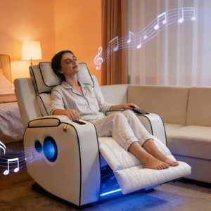 เก้าอี้ปรับเอนแบบมีลำโพง รุ่น Power Recliner Glider พร้อมพนักพิงศีรษะปรับได้ ผ้าหุ้ม ทนทาน 5 ปี - Product Image 2