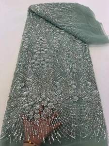 Ricami di lusso perline e paillettes tessuto di pizzo - Product Image 6