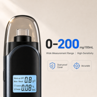 Testeur d'alcoolémie portable haute précision avec annonce vocale, rechargeable, pour véhicule – Nouveau modèle