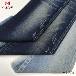 Stok tersedia kapas Elastane Denim kain jins harga kain denim di bangladesh kain denim mesin untuk Jeans