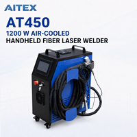 Machine de soudage au laser à fibre portative de 1200 W, refroidie par air, avec alimentation en fil optionnelle pour tôles AT450
