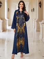 Robes Abaya Musulmanes Inde Turquie pour Femmes, Robe de Soirée Élégante avec Diamants, Robe de Mariage, Robe de Soirée en Dentelle et Paillettes, Abaya Marocaine, Caftan