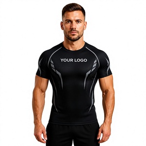 T-shirt de compression athlétique personnalisé pour homme – Performance, entraînement, séchage rapide, protection anti-irritation 2026 - Product Image 1