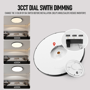 Khuôn Tư Nhân Chiếu Sáng Trong Nhà Siêu Mỏng Quay Số Đèn Chùm Đèn Vòng LED Đèn Trần Cho Phòng Ngủ Phòng Khách Hành Lang Trần - Product Image 5