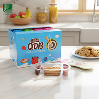 Approvisionnement direct usine OEM Biscuit en bâtonnet à la crème chocolatée sucrée, mini bonbons multicolores, certifié ISO9001/HALAL/HACCP