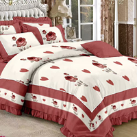 Vente flash - Ensemble de housse de couette de luxe 6 pièces, taille king, ensemble de literie en coton, ensemble de draps en microfibre, housse de couette