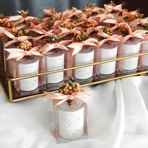 Lilin Kedelai Alami OEM Langsung dari Pabrik dalam Stoples Kaca dengan Label Kustom untuk Suvenir Pernikahan dan Hadiah Acara - Product Image 5