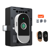 Cerradura de Gabinete con Huella Dactilar, Cerradura Biométrica Inteligente sin Llave, Cerradura Oculta para Cajón y Armario, Cerradura Eléctrica de Seguridad para Muebles de Madera para Oficina