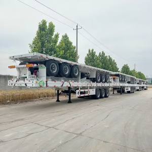 Rieles <span class=keywords><strong>de</strong></span> remolque con plataforma, plataformas usadas, 3 Axle 40FT 45ft - Product Image 5