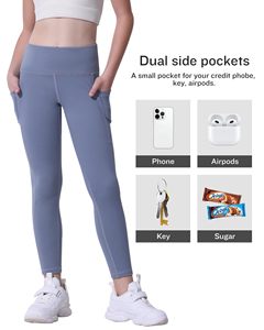 Pantaloni Sportivi per Bambine, <span class=keywords><strong>Leggings</strong></span> da Palestra e Fitness per Attività all'Aperto, <span class=keywords><strong>Leggings</strong></span> da Danza Traspiranti Personalizzabili, Abbigliamento Sportivo - Product Image 2