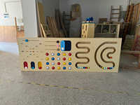 Panneau mural interactif sensoriel Montessori pour enfants, tableau d'activités en bois, apprentissage ludique mural pour les tout-petits
