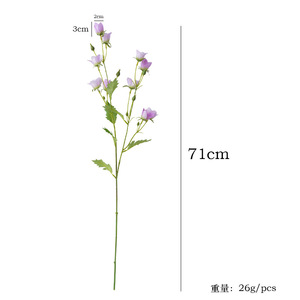 ดอกเบลล์ฟลาวเวอร์ประดิษฐ์สีเขียวขาวชมพูม่วงอ่อน ก้านเดี่ยว ตกแต่งบ้าน ของประดับตกแต่ง อุปกรณ์ประกอบฉากถ่ายภาพ - Product Image 5
