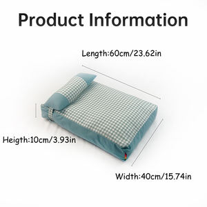 Nueva Cama para Gatos Tipo Sofá de Tela a Cuadros Rectangulares, Cálida para Gatos y Perros, Suministros para Mascotas al por Mayor - Product Image 3