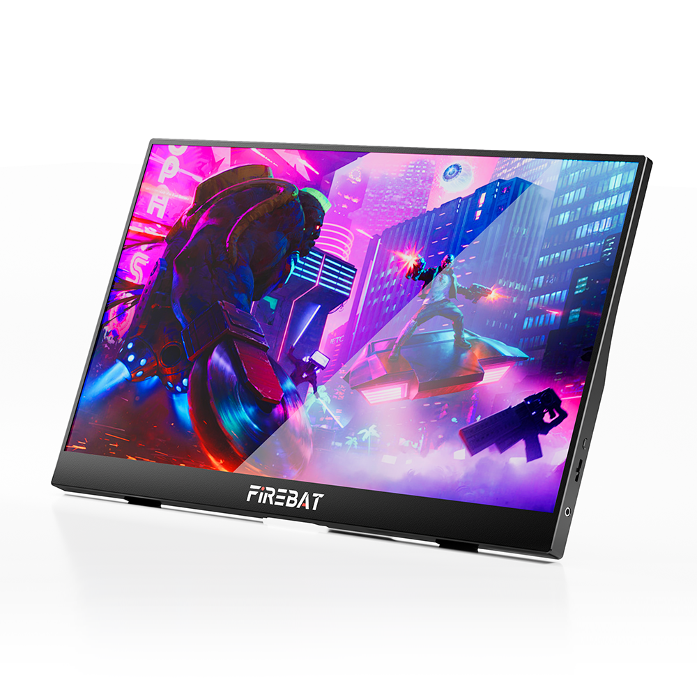 15.6 Inch <strong>Portable</strong> <strong>Monitor</strong> <strong>1080P</strong> FHD USB-C External Display for Laptop Phone PS5 Switch Travel Gaming Work