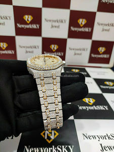 <span class=keywords><strong>Orologio</strong></span> di Lusso Personalizzato con Moissanite VVS di Alta Qualità, Stile Hip-Hop Completamente Tempestato di Diamanti in <span class=keywords><strong>Oro</strong></span> Rosa, <span class=keywords><strong>Orologio</strong></span> Meccanico <span class=keywords><strong>Automatico</strong></span> - Product Image 3