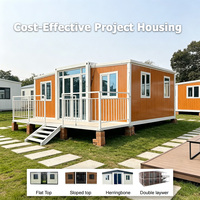 Maison conteneur habitable en acier personnalisable selon les normes australiennes, idéale pour l'habitation ou comme mini-maison.
