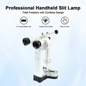 Manufacturer Price Portable LED Slit Lamp <b>Microscope</b> Binocular Handheld Slit Lamp - Product Image 4