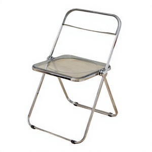 Modern Plastic Restaurant Dining <b>Chair</b> with Stainless Steel <b>Legs</b>-Commercial Use Waterproof & Eco-Friendly for Villa - Product Image 4