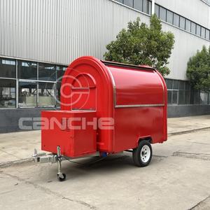 <b>Mini</b> Cute Snack Trailer Commercial Food Cart Pink Food Truck With Full Kitchen - Product Image 4