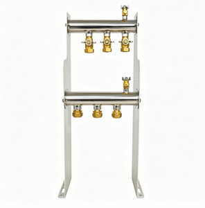 Colector de Agua Caliente GHNOR3p de 3 Puertos para Sistema de Calefacción por Suelo Radiante, Colector de Distribución de Agua para Calefacción Hidrónica por Suelo Radiante - Product Image 1
