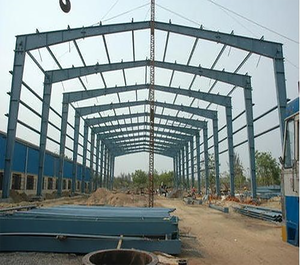 Kits de structure métallique préfabriquée pour hangar industriel, maisonnette, bâtiment métallique 40x30 avec <span class=keywords><strong>poutre</strong></span> en acier solide en forme de H soudée - Product Image 4