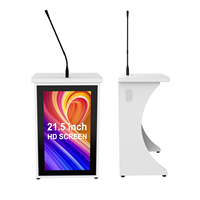 Mini Podio Digital Compacto con Panel de Discusión, Atril Electrónico