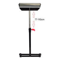 Support de scie à roulettes en acier YS haute performance pour le travail du bois, chevalet mobile réglable en hauteur, pliable et personnalisable