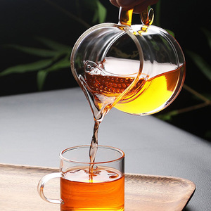 Dispensador de té de vidrio con filtro de forma irregular para juegos de té Kung Fu, uso en el té de la tarde - Product Image 2