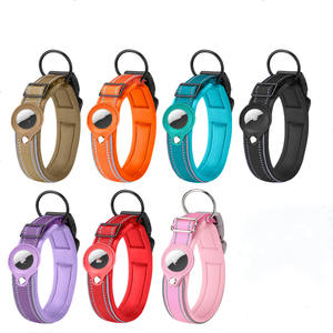 <span class=keywords><strong>Collar</strong></span> de Rastreo para Perros de Fibra de Nailon Reflectante con Luces, Diseño Sólido, Dispositivo de Posicionamiento GPS Antipérdida para Mascotas - Product Image 1