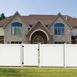 थोक pvc गोपनीयता उच्च घनत्व टिकाऊ बाड़ पैनल सफेद काले विनाइल बगीचे घोड़े हार्ड pvc पट्टी बाड़ प्रणाली - Product Image 3