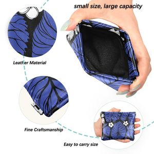 Custom Printed PU Leather Key <b>Pouch</b> <b>Mini</b> Coin Holder with Snap Frame for Outdoor Sport - Product Image 3