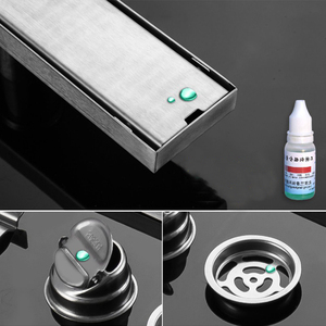 304 thép không gỉ tắm kênh Cống Hình chữ nhật hiện đại dài thoát nước sàn cho bồn tắm hình chữ nhật thiết kế - Product Image 3