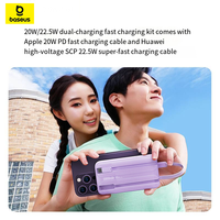 Baseus Ming Dian 95% Nouvelle Batterie Externe 20000mAh Chargeur USB Rapide Portable pour Smartphones