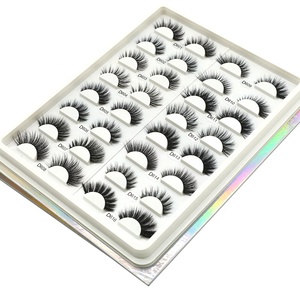 Haute qualité <span class=keywords><strong>d</strong></span> curl cils cils personnalisé bandes en gros vison cils - Product Image 2