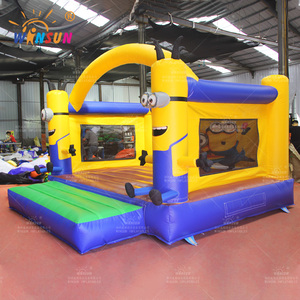 Château <span class=keywords><strong>gonflable</strong></span> personnalisé pour enfants WINSUN, en PVC, thème Minions, jaune, château <span class=keywords><strong>gonflable</strong></span> pour sauter - Product Image 3