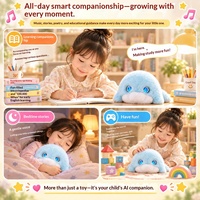 Peluche Intelligente IA avec Dialogue Chinois-Anglais, en Velours et Coton PP, Poupée Électronique Compagnon pour l'Éducation Précoce