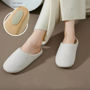 Vendita calda all'ingrosso di coppie regali invernali caldi muti da casa pantofole da donna antiscivolo in morbido cotone traspirante pantofole da donna - Product Image 1