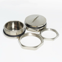 Bouchons métalliques hexagonaux en laiton de 12 mm, 18 mm, 20 mm, 25 mm, 32 mm avec filetage métrique PG, étanches IP68 pour la protection des câbles