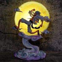 Figura de Anime de 28 cm de Monkey D. Luffy con Luz, Gear 5 Nika Zoro, Figuras de Anime, Estatua de PVC, Modelo Coleccionable, Regalos