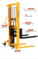 Chariot élévateur manuel hydraulique Mechpro 2T-3U 2 tonnes, hauteur de levage 3000 mm, pour hôtels, magasins de vêtements, magasins de matériaux de construction