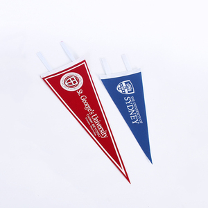 Bán buôn in logo cảm thấy biểu ngữ quảng cáo tùy chỉnh tam giác cảm thấy cờ hiệu - Product Image 2