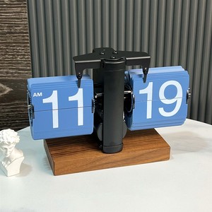 Promotion cadeau bureau nouveau Design numéro grand bureau <span class=keywords><strong>de</strong></span> Table silencieux moderne rétro Auto horloge à rabat - Product Image 6