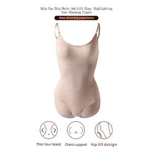 <b>Seamless</b> Shapewear Bodysuit for Women Tummy Control Butt Lifter Body Shaper Invisible Under Dress Slimming Strap <b>Thong</b> Underwear - Product Image 3