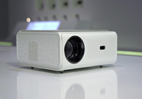 Proyector Portátil Veacine A8 Blanco HD 1080P 4K Compatible con WIFI 6 BT5.4 HDMI Android LCD de 5 Pulgadas para Negocios
