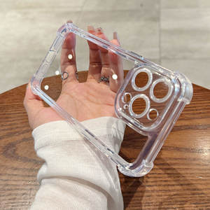 Funda Minimalista Transparente y Suave para Teléfono, Compatible con Phone 17, 16, 15, 14, <span class=keywords><strong>13</strong></span> Pro Max y 12 Plus, de TPU Resistente <span class=keywords><strong>a</strong></span> Golpes e Impermeable - Product Image 6