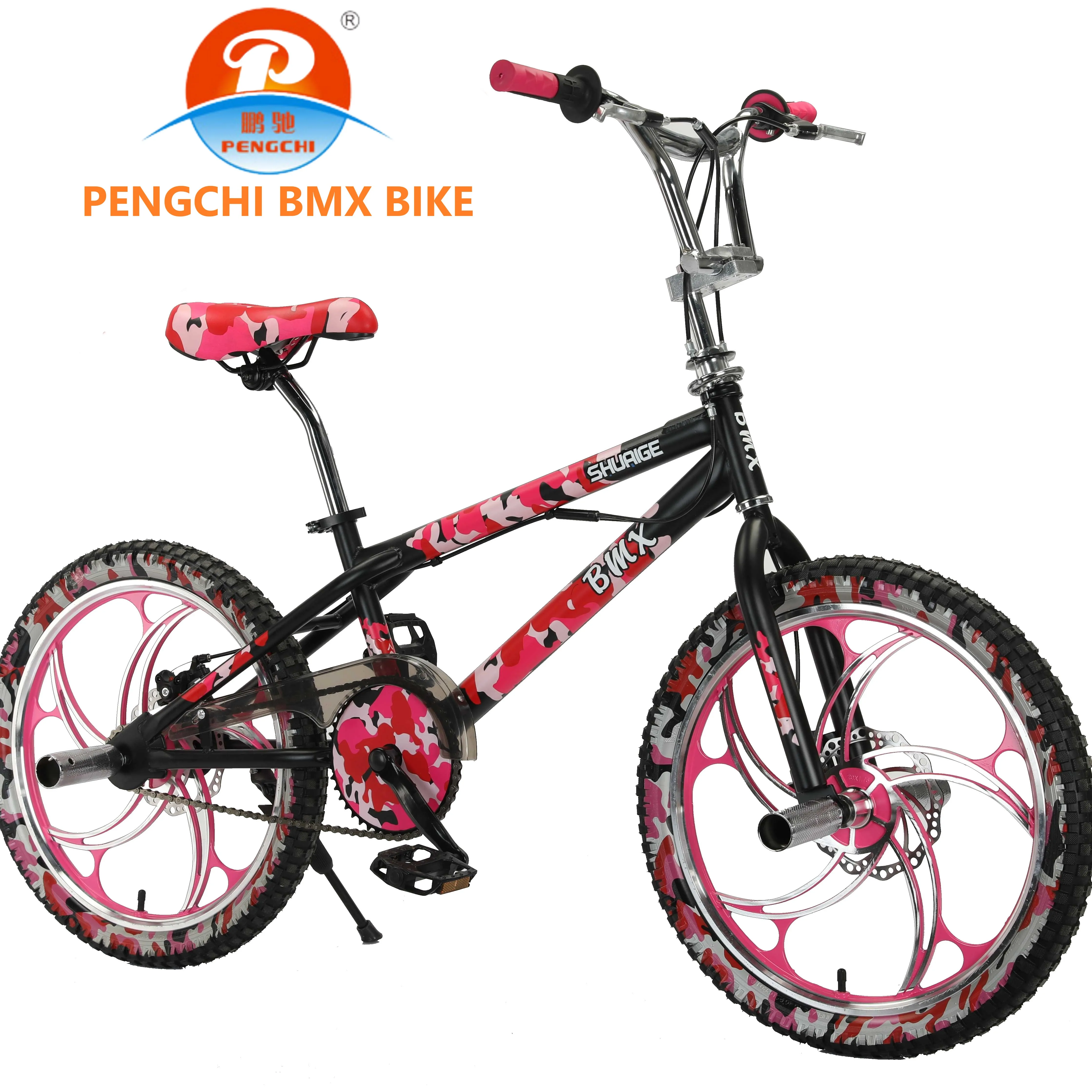 PENGCHI üretici doğrudan toptan 20 inç akrobatik araba bisikletleri bmx stunt sokak satış için ucuz bicicleta gidon