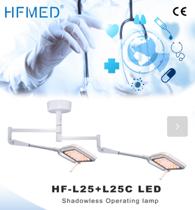 Nouvelle Arrivée Fournisseur Fabricant Lampe Chirurgicale Mobile à LED Sans Ombre à Fixation au Plafond Éclairage Chirurgical Médical HF-L25+L25CLED - Product Image 1