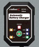 Chargeur et entreteneur de batterie au plomb pour voiture 6V/12V automatique et pratique avec prise d'entrée 110-220V