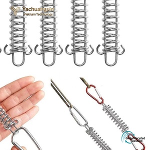Metal Spring Carabiner <b>Hook</b> 9.5cm Length for Camping Outdoor Use 1PC Stainless Steel Rope Buckle Fixing <b>Clip</b> - Product Image 2
